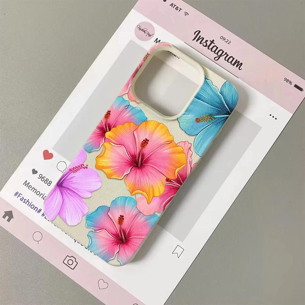 Blue Watercolor Floral Butterfly Phone Case For iPhone 17 Pro Max 16 Plus 15 Pro 14 13 12 11 XR 17Air Lychee Textur Soft Cover 1