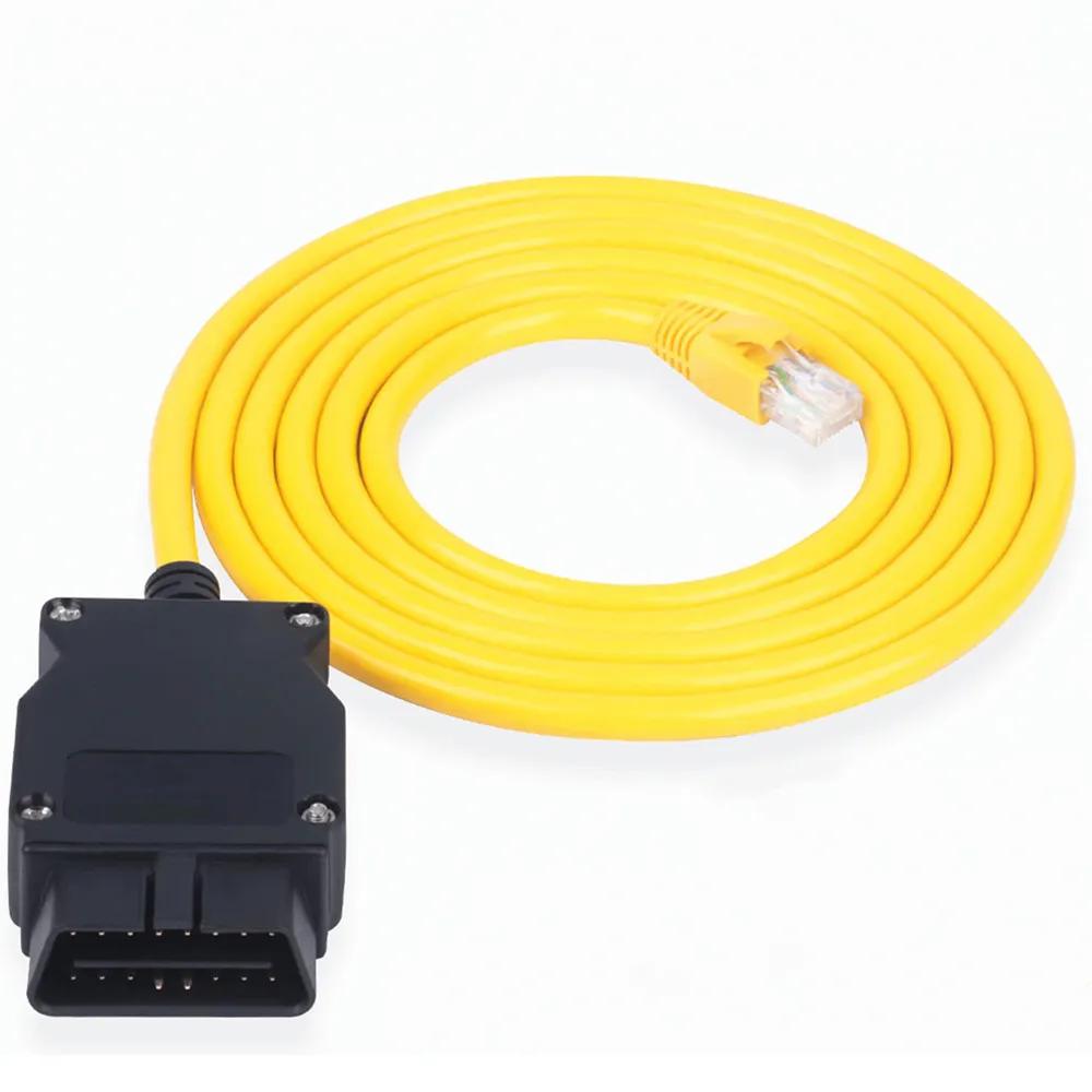 Quality ENET cable for BMW F-series ICOM OBD2 Coding Diagnostic Cable Ethernet to Data OBDII Coding Hidden Data Tool 1