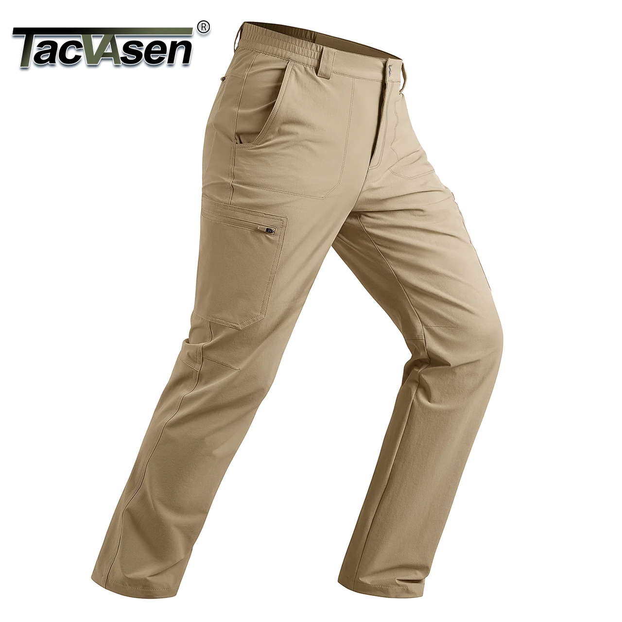 TACVASEN Men's Hiking Cargo Pants Summer Outdoor Lightweight Quick Dry Casual Water Resistant Fishing Work Stretch Pants 1