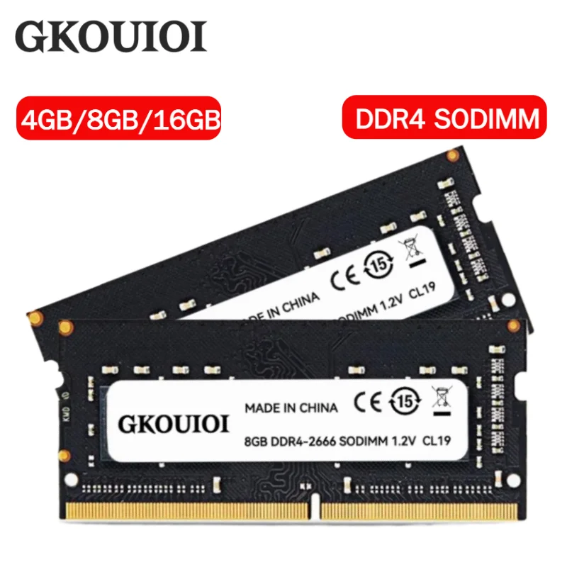 GKOUIOI DDR4 Memoria Ram For Notebook 4GB 8GB 16GB 2400 2133 3200 2666Mhz Sodimm Laptop Memory Ram