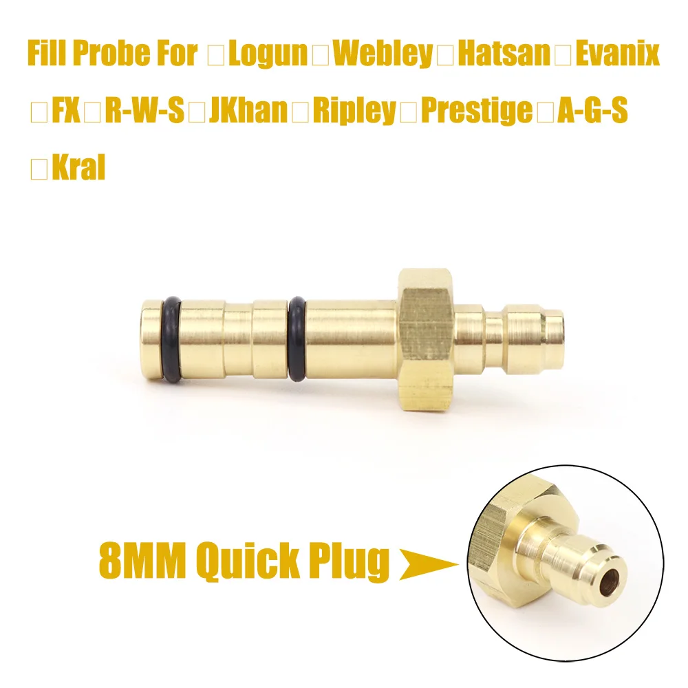 Air Fill Probe Filling Fitting Evanix Logun Webley FX Hatsan With Quick Plug
