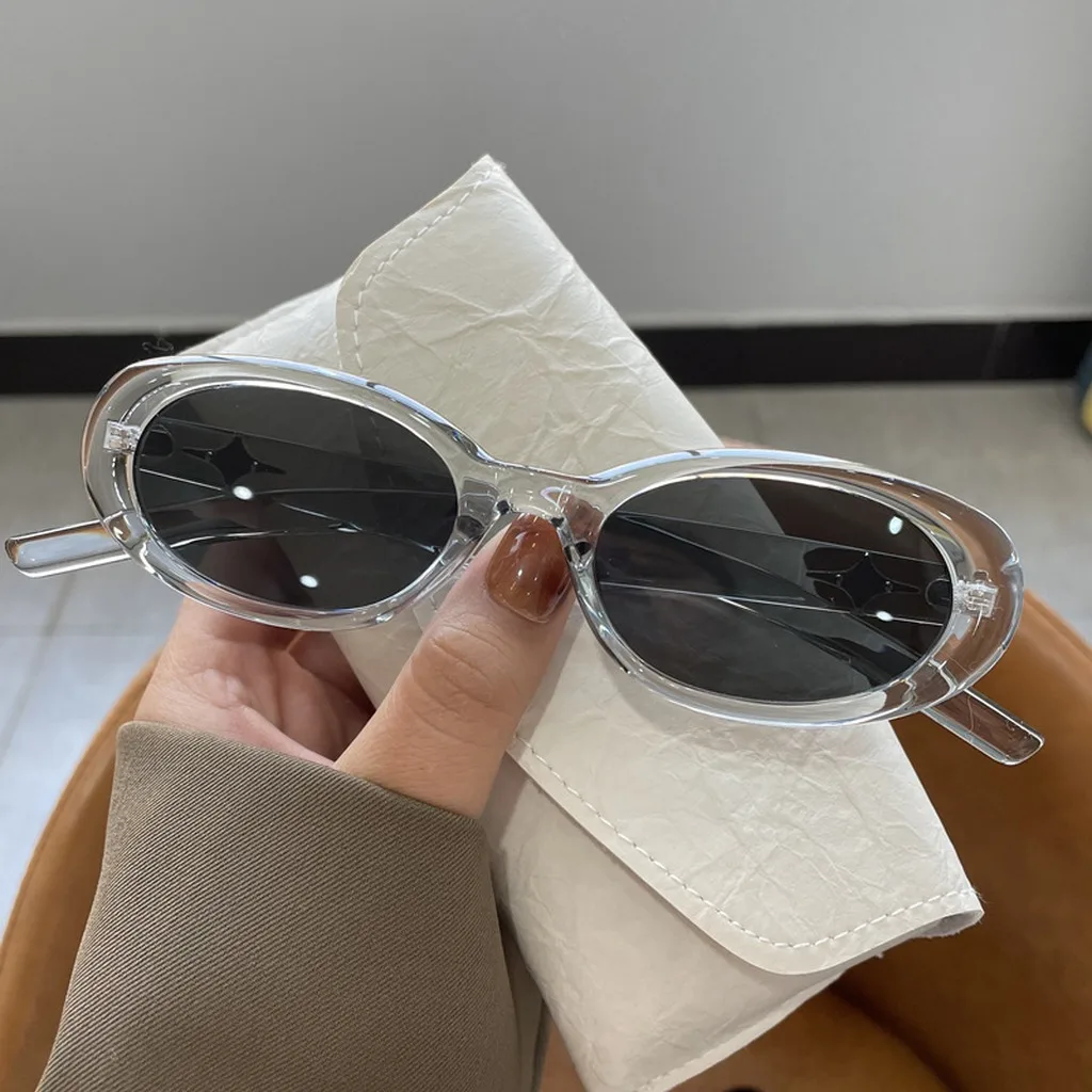 Anti-Glare Sunglasses Comfortable Eye Sunglasses Uv400 Shades Retro Oval Sunglasses For Fashion Styling Stage