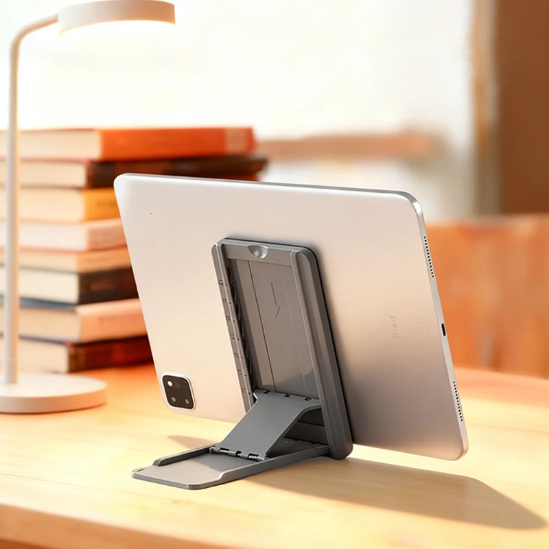 Magnetic Foldable Phone Tablet Stand - Multi-Angle Adjustable Desktop Holder for iPad iPhone Samsung and All Mobile Devices