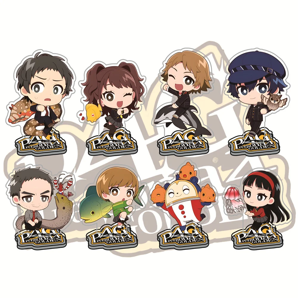 Persona 4 10cm Acrylic Stand Figures Keychain Anime Chibi Game Collectible Merchandise Desktop Decoration Fan Gift