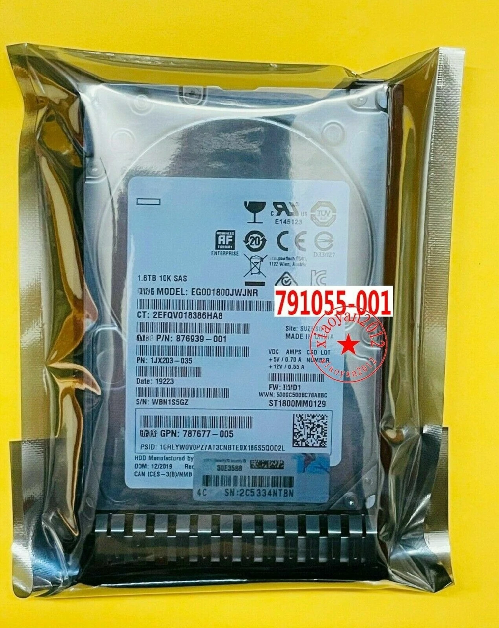NEW 791034-B21 791055-001 768789-001 1.8T 10K 12G 2.5 SAS for G8/G9