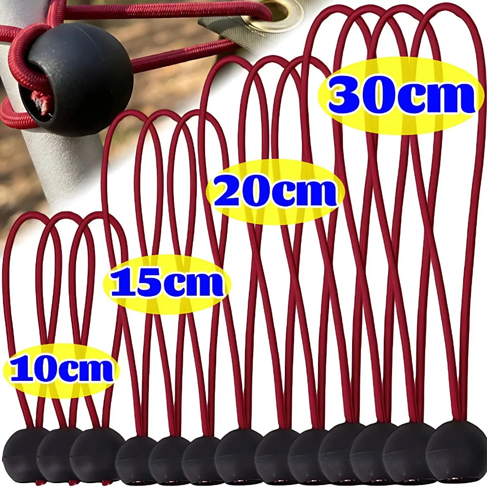 Outdoor Tent Canopy Bungee Cord Tarp Tie Down Elastic Rope Buckle Awning Fastener Oxford Plastic Clip Camping Shelter Accessory