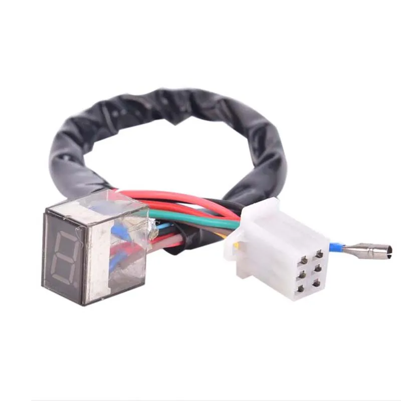 Universal 5 Gears Motorcycle LED Digital Gear Indicator Motorcycle Display Shift Lever Sensor