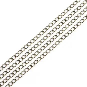 5m/lot 2.5 2.8 3.6 4.8 mm Open Link Ring Extended Extension Necklace Chains Tail Extender Chain For DIY Jewelry Making Supplies 12