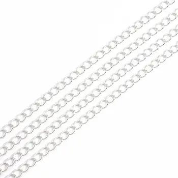 5m/lot 2.5 2.8 3.6 4.8 mm Open Link Ring Extended Extension Necklace Chains Tail Extender Chain For DIY Jewelry Making Supplies 10
