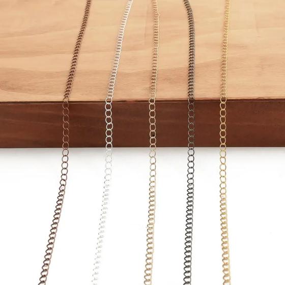 5m/lot 2.5 2.8 3.6 4.8 mm Open Link Ring Extended Extension Necklace Chains Tail Extender Chain For DIY Jewelry Making Supplies 3