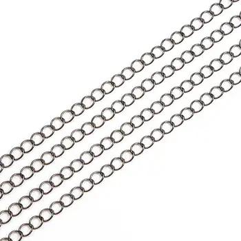5m/lot 2.5 2.8 3.6 4.8 mm Open Link Ring Extended Extension Necklace Chains Tail Extender Chain For DIY Jewelry Making Supplies 11