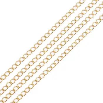 5m/lot 2.5 2.8 3.6 4.8 mm Open Link Ring Extended Extension Necklace Chains Tail Extender Chain For DIY Jewelry Making Supplies 9