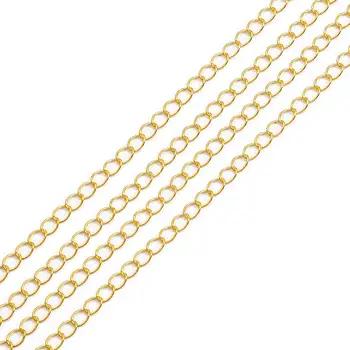 5m/lot 2.5 2.8 3.6 4.8 mm Open Link Ring Extended Extension Necklace Chains Tail Extender Chain For DIY Jewelry Making Supplies 8