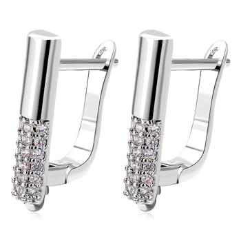 Juya Handmade Decorative CZ Basic Fastener Hooks Earring Locks Accessories For DIY Luxury Women's Dangle Charms Earrings Making 7