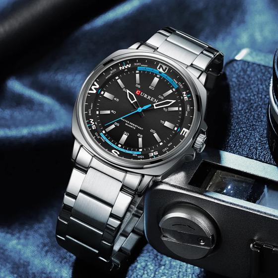 CURREN New Watches for Men Top Brand Luxury Fashion Business Quartz Men’s Wristwatch Stainless Steel Waterproof Sports Clock 4