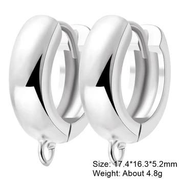 Juya Handmade Decorative CZ Basic Fastener Hooks Earring Locks Accessories For DIY Luxury Women's Dangle Charms Earrings Making 36