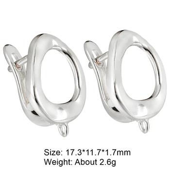 Juya Handmade Decorative CZ Basic Fastener Hooks Earring Locks Accessories For DIY Luxury Women's Dangle Charms Earrings Making 37
