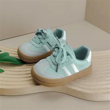 2025 New Spring Baby Shoes Leather Toddler Kids Sneakers Outdoor Boys Tennis Soft Sole Fashion Little Girls Sneakers EU 16-25 5