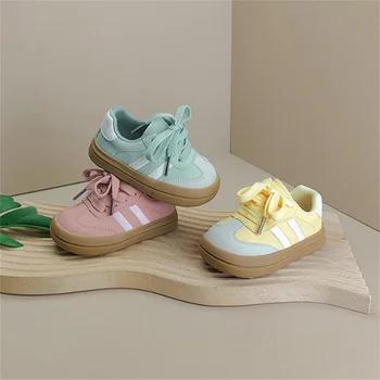 2025 New Spring Baby Shoes Leather Toddler Kids Sneakers Outdoor Boys Tennis Soft Sole Fashion Little Girls Sneakers EU 16-25 1