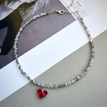 Exaggerated Baroque Red Transparent Crystal Chain With Sexy Zircon Cherry Pendant Necklace For Women Wedding Praty Gift N0541 7