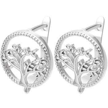 Juya Handmade Decorative CZ Basic Fastener Hooks Earring Locks Accessories For DIY Luxury Women's Dangle Charms Earrings Making 43