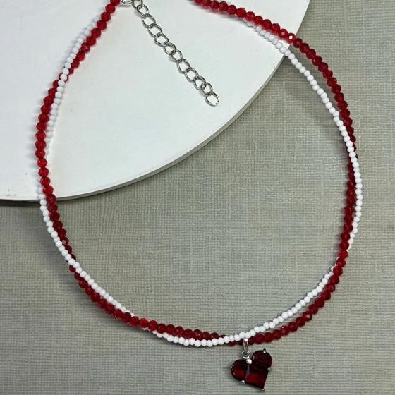 Exaggerated Baroque Red Transparent Crystal Chain With Sexy Zircon Cherry Pendant Necklace For Women Wedding Praty Gift N0541 4