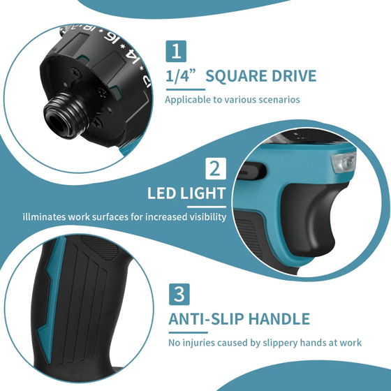 AvidPulse 20+1 Torque 1/4inch Brushless Electric Screwdriver Cordless 280N.m Electric Drill Power Tool For Makita 18v Battery 2