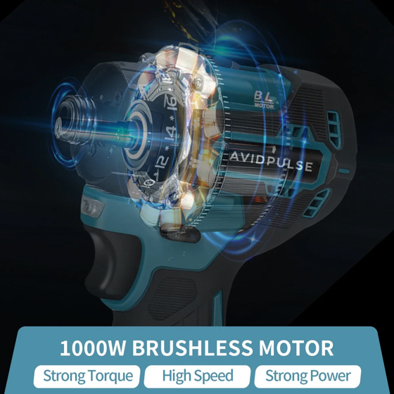 AvidPulse 20+1 Torque 1/4inch Brushless Electric Screwdriver Cordless 280N.m Electric Drill Power Tool For Makita 18v Battery 4
