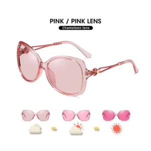 LIOUMO Luxury Women's Sunglasses Polarized Photochromic Glasses Woman Fashion Tea Frame Shopping Eyewear Female zonnebril dames