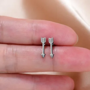 Stainless Steel Mini Earrings Girls Minimalist Punk Gold Color Coconut Tree Dolphin Star Moon Stud Earring Party Jewelry Brincos