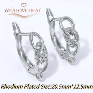 18K Gold Plated Brass Fan Shape Flower Lever Back Earring Hooks, Pave Zircon Yellow Daisy Ear Wire for DIY Jewelry Findings