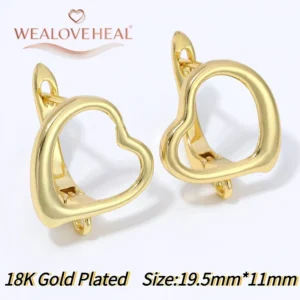 18K Gold Plated Brass Fan Shape Flower Lever Back Earring Hooks, Pave Zircon Yellow Daisy Ear Wire for DIY Jewelry Findings