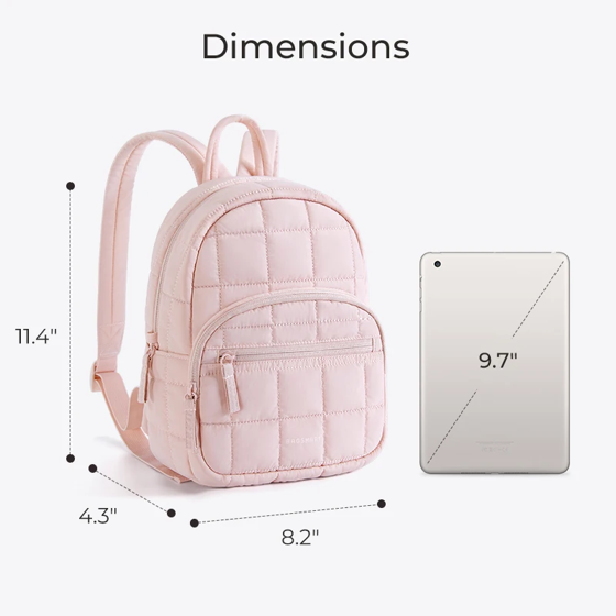 BAGSMART Small Backpacks Women Cute Girl College Book Bag Multi-function Mini Daypack for leisure Travel Simple Female Backpack