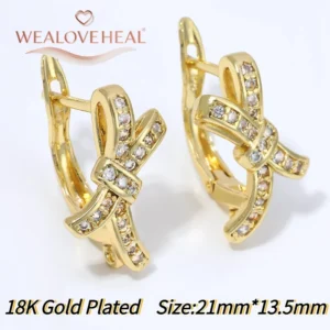 18K Gold Plated Brass Fan Shape Flower Lever Back Earring Hooks, Pave Zircon Yellow Daisy Ear Wire for DIY Jewelry Findings