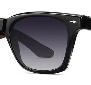 Swanwick TR90 Retro Polarized Sunglasses Men Acetate Square Sun Glasses for Women Unisex UV400 Grey Black European Style