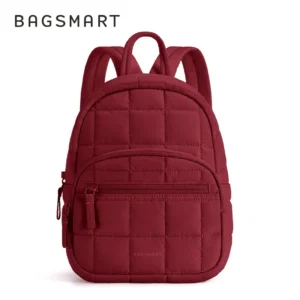 BAGSMART Small Backpacks Women Cute Girl College Book Bag Multi-function Mini Daypack for leisure Travel Simple Female Backpack