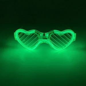 Wholesale Price Wedding Glasses Costumes Accessory Glasses Bar Dance Night Sunglasses Flashing Neon Shutter Glasses