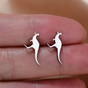 Stainless Steel Mini Earrings Girls Minimalist Punk Gold Color Coconut Tree Dolphin Star Moon Stud Earring Party Jewelry Brincos