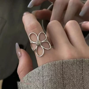 10Pcs/Set Geometric Trendy Gold Silver Color Cuff Rings Set for Women Girl Metallic Stainless Steel Minimalism Fashion Chic Ring