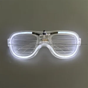Wholesale Price Wedding Glasses Costumes Accessory Glasses Bar Dance Night Sunglasses Flashing Neon Shutter Glasses