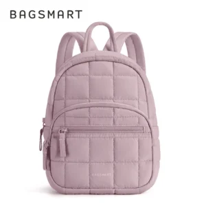 BAGSMART Small Backpacks Women Cute Girl College Book Bag Multi-function Mini Daypack for leisure Travel Simple Female Backpack