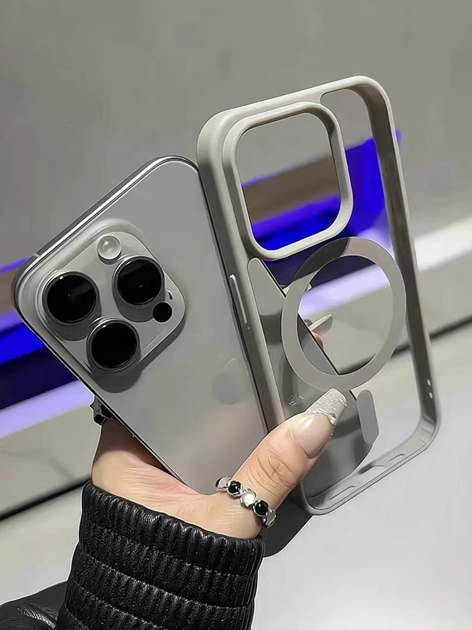 Luxury Shockproof Magsafe Wireless Charge Case For 16 iPhone 17 15 14 Plus 13 12 11 Pro Max Clear Magnet Transpare Bumper Cover
