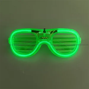 Wholesale Price Wedding Glasses Costumes Accessory Glasses Bar Dance Night Sunglasses Flashing Neon Shutter Glasses