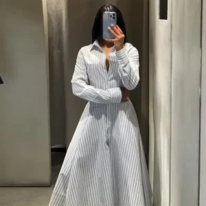 Lapel Short Sleeve Pocket Solid Color Shirt Pants Set Loose Fit Straight Leg Trouser 2026 Spring Casual Women Daily Outfit