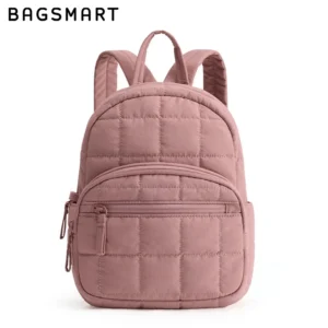BAGSMART Small Backpacks Women Cute Girl College Book Bag Multi-function Mini Daypack for leisure Travel Simple Female Backpack