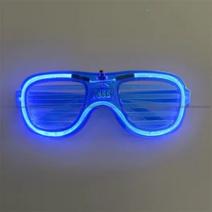 Wholesale Price Wedding Glasses Costumes Accessory Glasses Bar Dance Night Sunglasses Flashing Neon Shutter Glasses