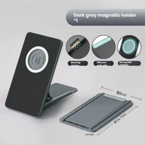 Magnetic Foldable Phone Tablet Stand - Multi-Angle Adjustable Desktop Holder for iPad iPhone Samsung and All Mobile Devices