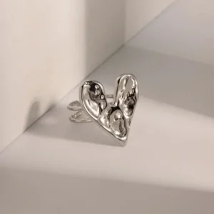 10Pcs/Set Geometric Trendy Gold Silver Color Cuff Rings Set for Women Girl Metallic Stainless Steel Minimalism Fashion Chic Ring
